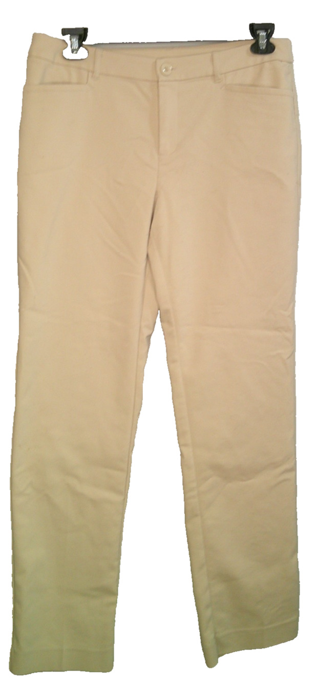 Christopher & Banks Women's 10 Long Beige Dress Pants Trousers Slacks
